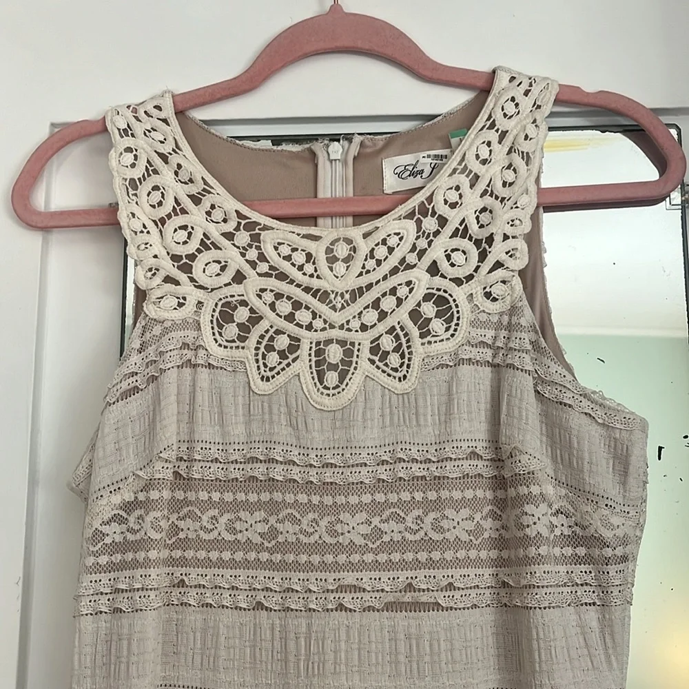 Eliza J. cream lace dress - Picture 7 of 11